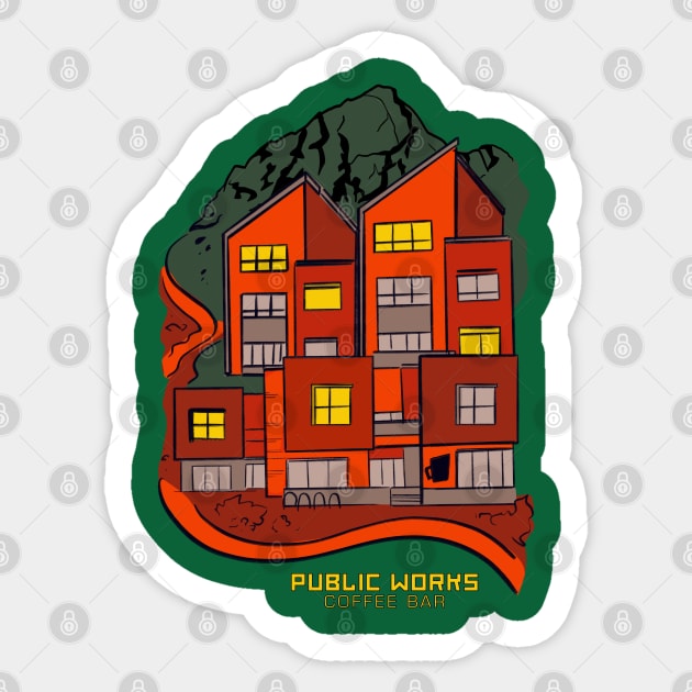 Downtown Coffee Sticker by milistardust